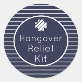 Hangover Relief Kit Navy und White Stickers