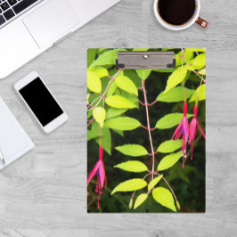 Hangrosa Fuchsia Floral Klemmbrett