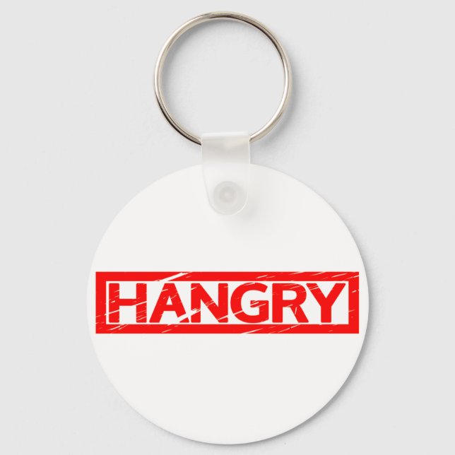 Hangry Briefmarke Schlüsselanhänger (Vorderseite)