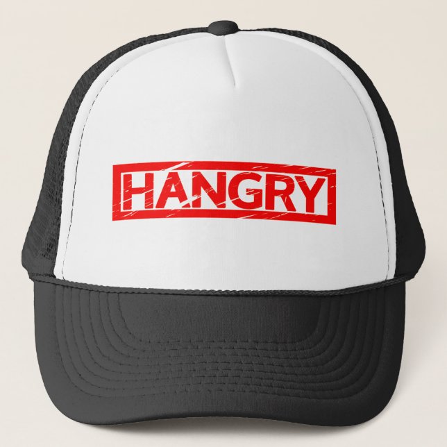 Hangry Briefmarke Truckerkappe (Vorderseite)