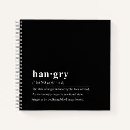 Hangry Dictionary Definition DIY Kochbuch-Notebook Notizbuch