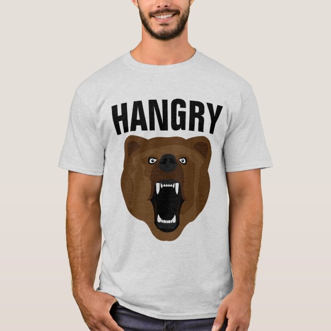 HANGRY GRIZZLY PORTER T-Shirts (Devant)