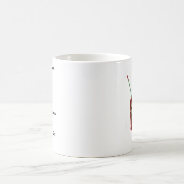 hängt soviel nach einer roten Schubkarre ab Kaffeetasse (Mittel)