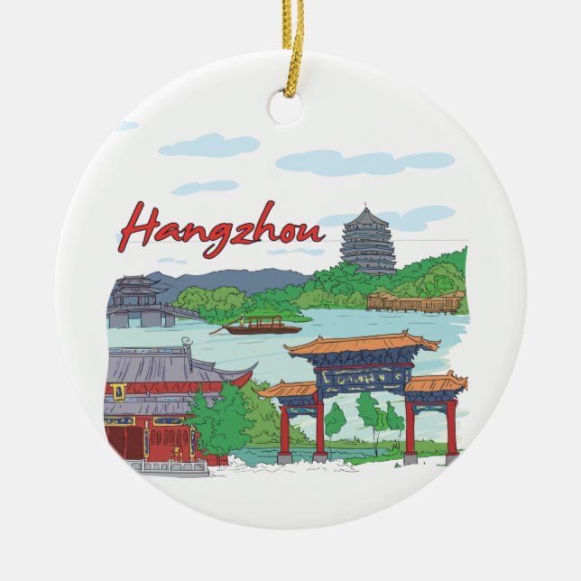 Hangzhou Keramikornament (Vorne)