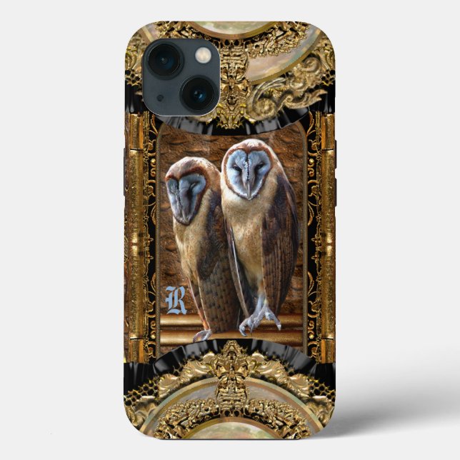 Hanivel Prey Owl Monogram Case-Mate iPhone Case (Rückseite)