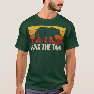 Hank den Vintagen Panzerbär beängstigend Rett Hank T-Shirt