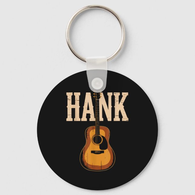 Hank Folk Style Line Dancing Western Country Music Schlüsselanhänger (Vorderseite)
