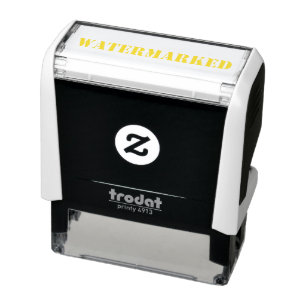 Hanky Code Self-Inking Briefmarke - Gelb Permastempel