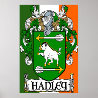 Hanley Coat of Arms Print Poster
