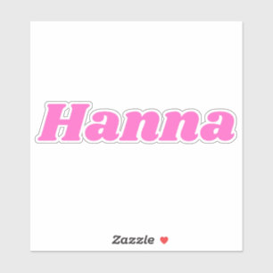 Hanna Aufkleber