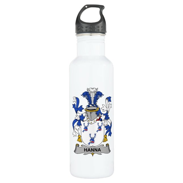 Hanna-Familienwappen Trinkflasche (Vorderseite)