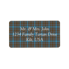 Hanna Tartan Label Adressaufkleber