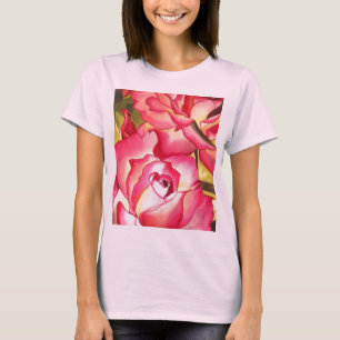 Hannah Gordon Rosa Aquarellkunst T-Shirt