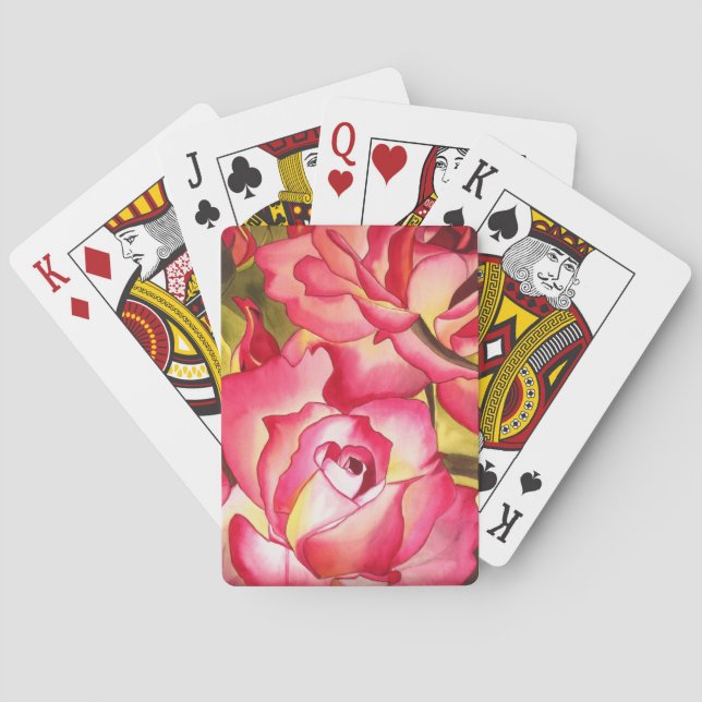 Hannah Gordon Rose spielt Karten Spielkarten (Rückseite)