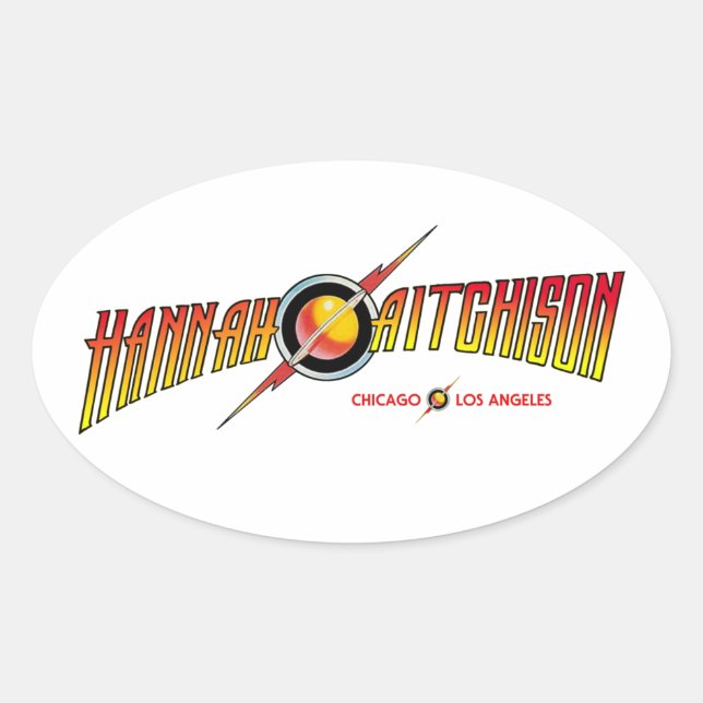 Hannah-Logo-Aufkleber Ovaler Aufkleber (Vorderseite)