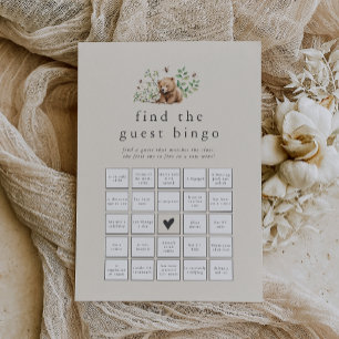 HANNAH Ours Vintage Trouvez la carte de jeu Guest 