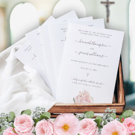 Hannah Pink Katholische Hochzeitsprogramm mit Mass