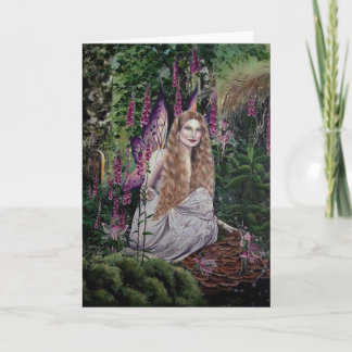 Hannah Titania Foxglove Fee Grußkarte Karte