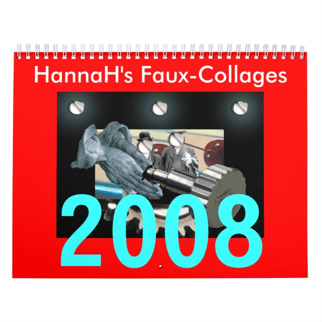 HannaH's Imitate-Collages, 2008 Kalender (Titelbild)
