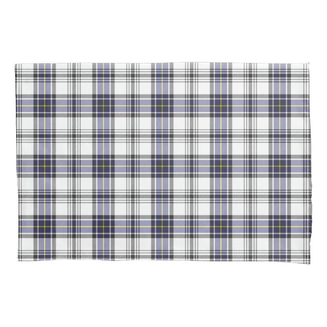 Hannay Tartan Kariertes blaues Muster Kissenbezug (Vorderseite)