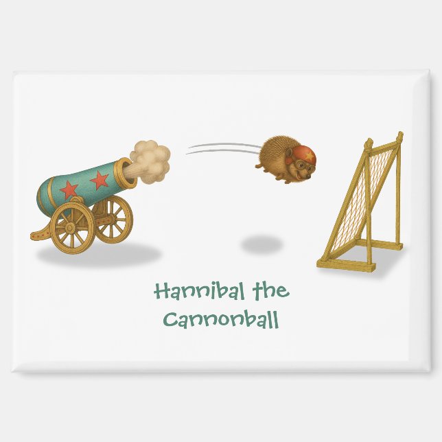 Hannibal die Kanonenkugel Magnet (Vorderseite)