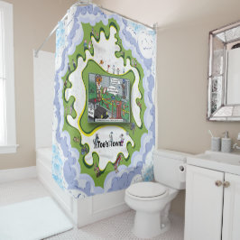 Hannibal Lecturn | Satirischer Humor Duschvorhang