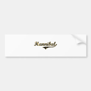 Hannibal Missouri klassischer Entwurf Autoaufkleber