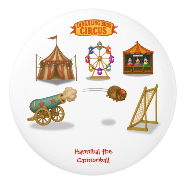 Hannibal the Cannonball Keramikknauf (Vorderseite)