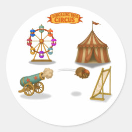 Hannibal the Cannonball Runder Aufkleber