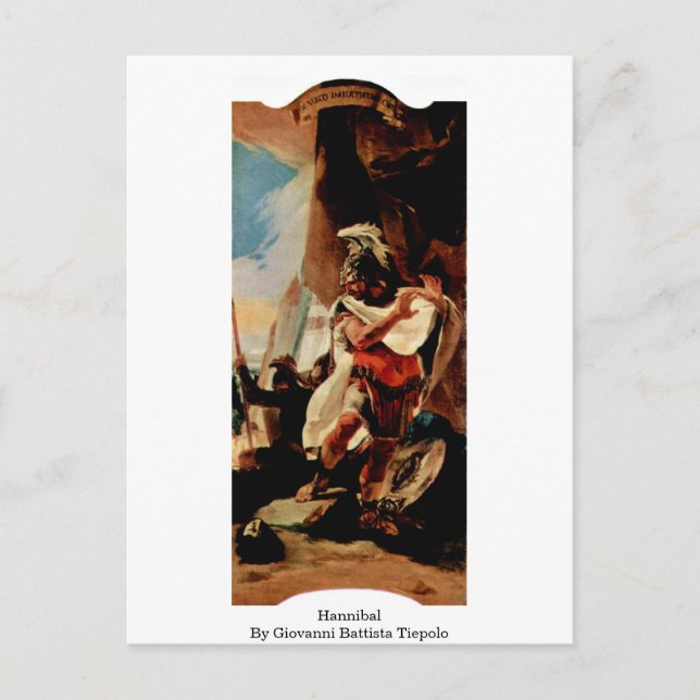 Hannibal von Giovanni Battista Tiepolo Postkarte (Vorderseite)