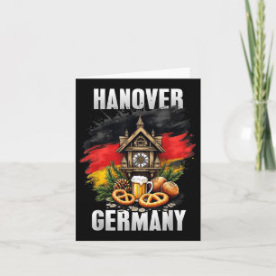 Hannover Deutschland Souvenir German Flag Travel Karte
