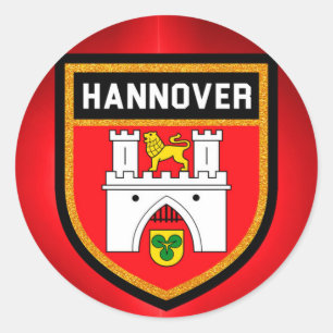 Hannover Flag Runder Aufkleber