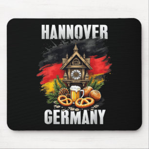 Hannover Germany Souvenir German Flag Travel Mousepad