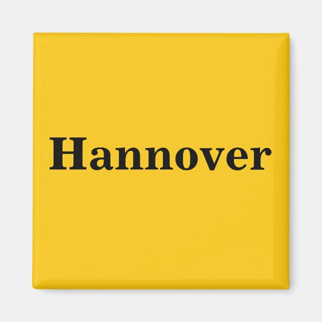 Hannover Magnet Schild Gold Gleb (Vorne)