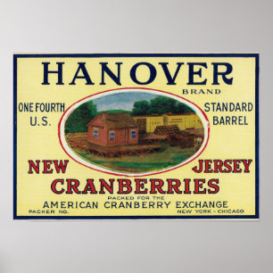 Hannover-Marken-Moosbeeraufkleber Poster
