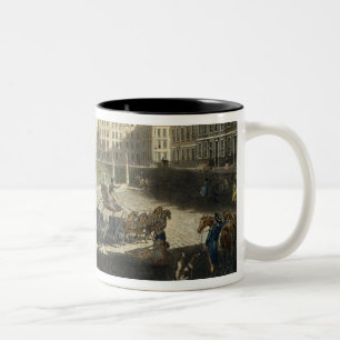 Hannover quadrieren, graviert durch Robert Pollard Zweifarbige Tasse