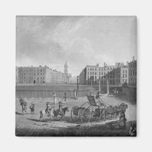 Hannover quadrieren, von einem Set von vier Magnet