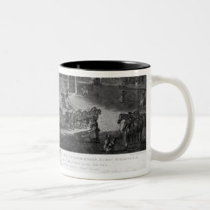 Hannover quadrieren, von einem Set von vier Zweifarbige Tasse