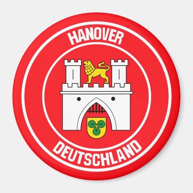 Hannover RundEmblem Magnet (Vorne)