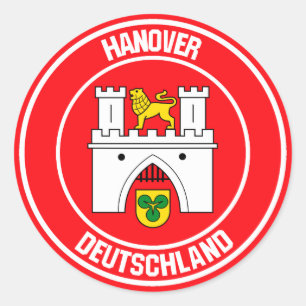 Hannover RundEmblem Runder Aufkleber
