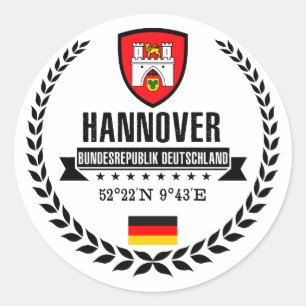 Hannover Runder Aufkleber