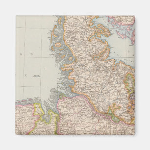 Hannover, Schleswig Holstein, Norddeutsche Karte Magnet