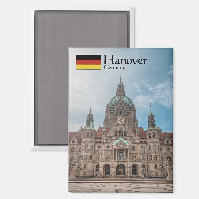 Hannover Souvenir Magnet (Vorderseite/Rückseite)