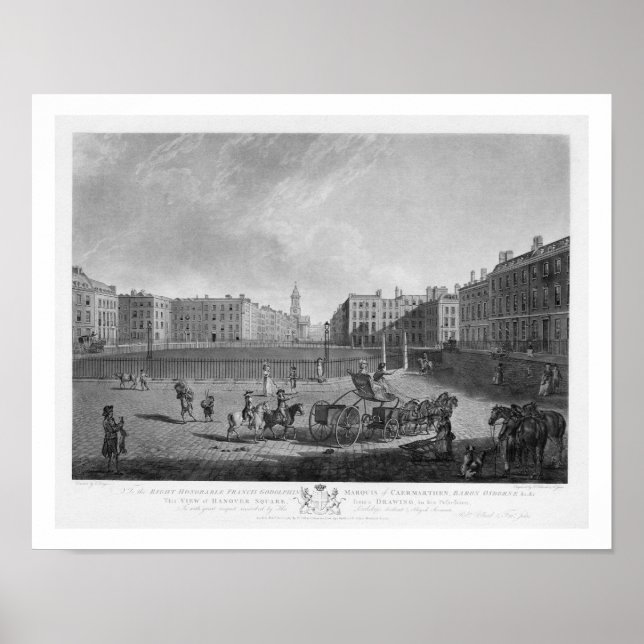 Hannover Square, von einem Set mit vier Aussichten Poster (Vorne)