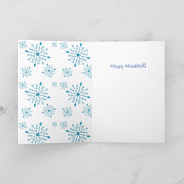 Hannukah Card 5" x 7" leer Feiertagskarte