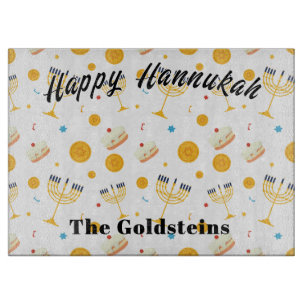 Hannukah Menorah Tropfen Board Candle Tischset Schneidebrett