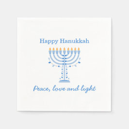 Hannukah paper napkins - Happy Hanukkah Serviette