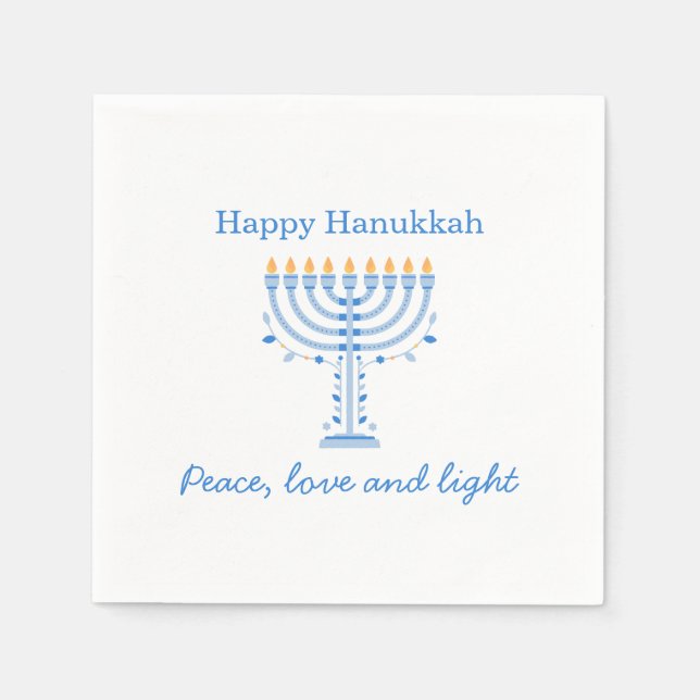 Hannukah paper napkins - Happy Hanukkah Serviette (Vorderseite)