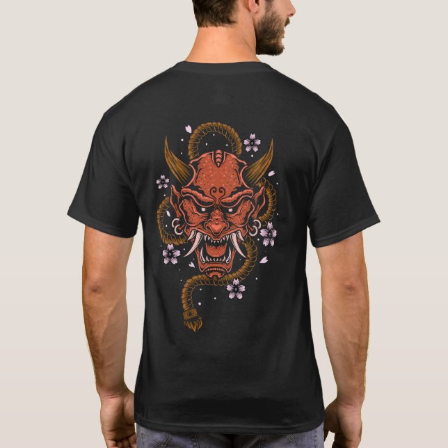 Hannya Mask T Shirt (Rückseite)