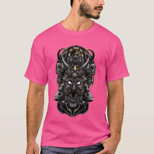 Hannya Maske, Oni Samurai Maske, Japan Demon Krieg T-Shirt